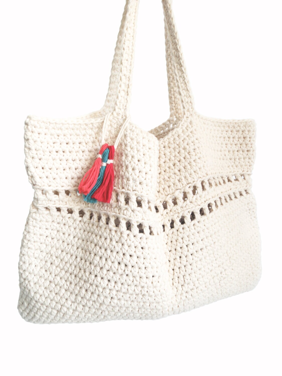 Crochet Pattern // Beach Tote Weekend Bag Crochet Large Boho - Etsy
