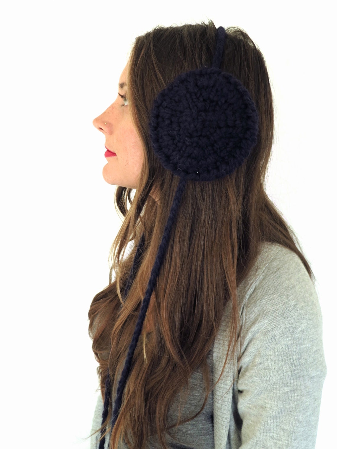 PATTERN for Chunky Soft Knit Ear Muffs Ear Warmers Headband // Etsy