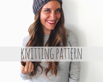 Knitting Pattern // Ribbed Beanie Toque Winter Hipster Hat // Le Petit Café Cap Pattern PDF