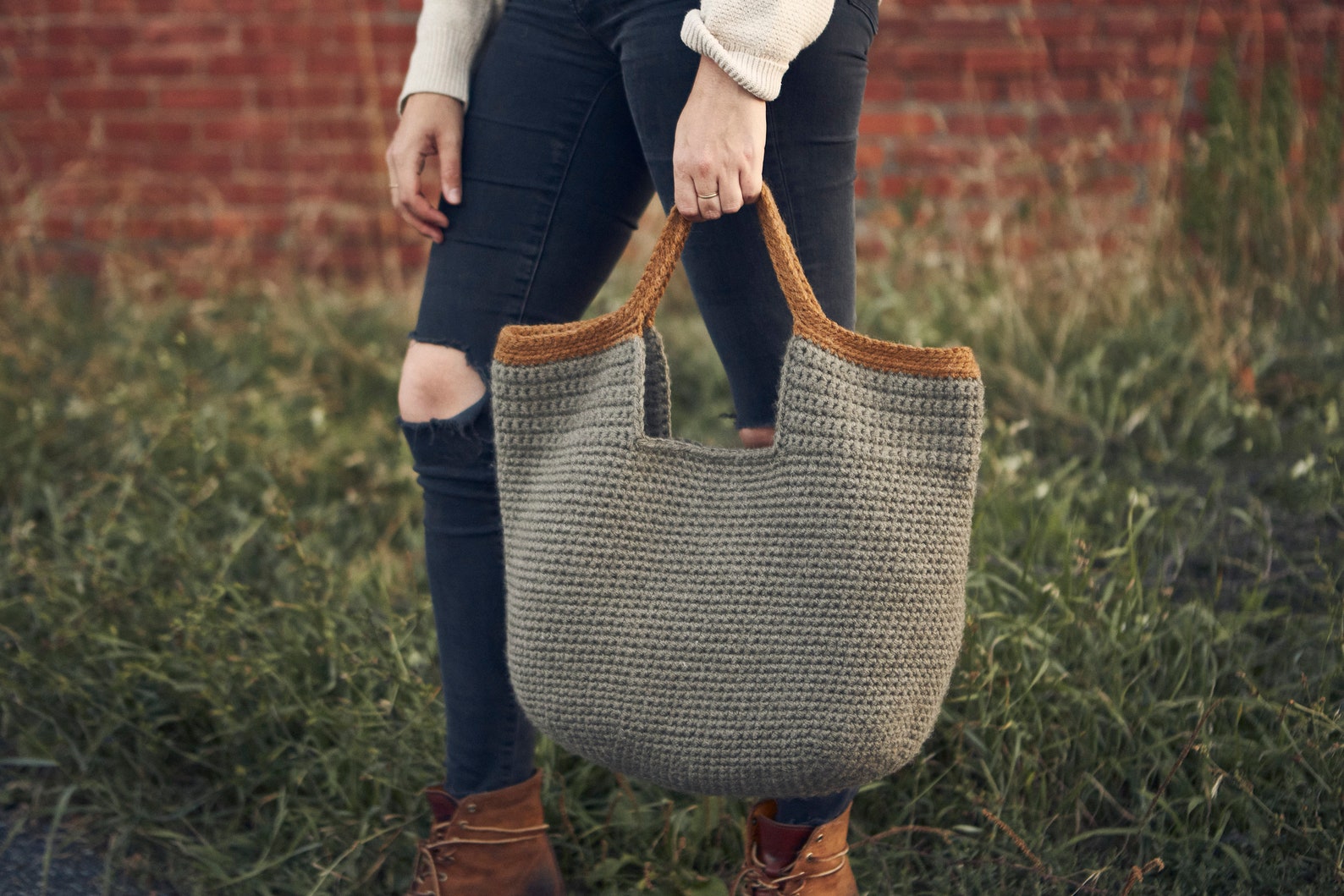 Crochet Pattern // Hobo Purse Bag Slouchy Shoulder Bag Travel Tote ...