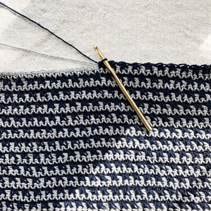 Crochet Pattern // Gingham Checker Striped Tea Towel Hand Dish Cloth Housewarming Gift Kitchen Bathroom // Berkshire Dishcloth Pattern PDF image 10