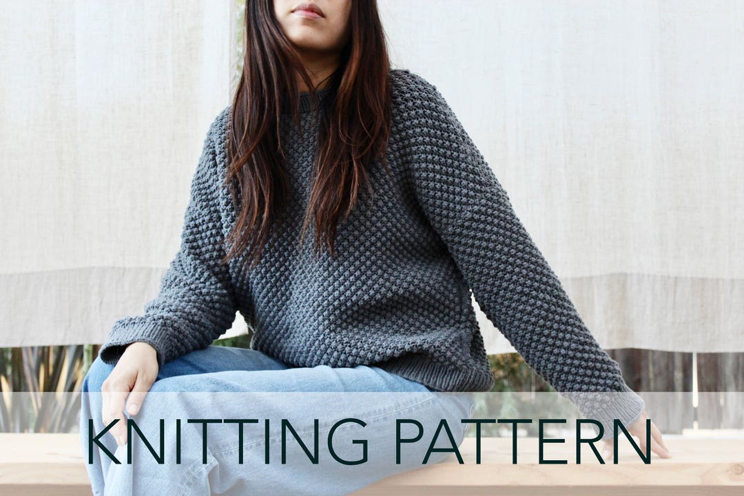 Knitting Pattern // Bobble Popcorn Trinity Oversized Dolman - Etsy