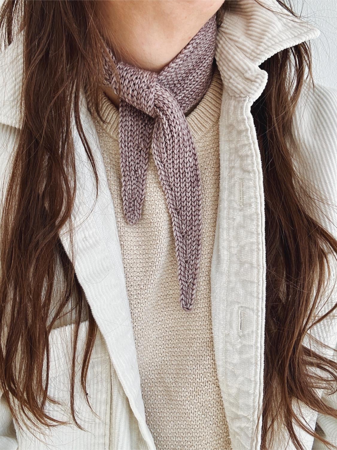 Crochet Pattern // Mini Scarf Micro Necktie Bandana Neck