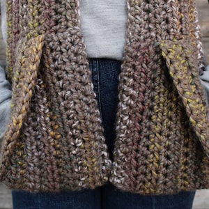 Crochet Pattern // Chunky Scarf Hood Pockets // Kodiak Hooded Pocket ...