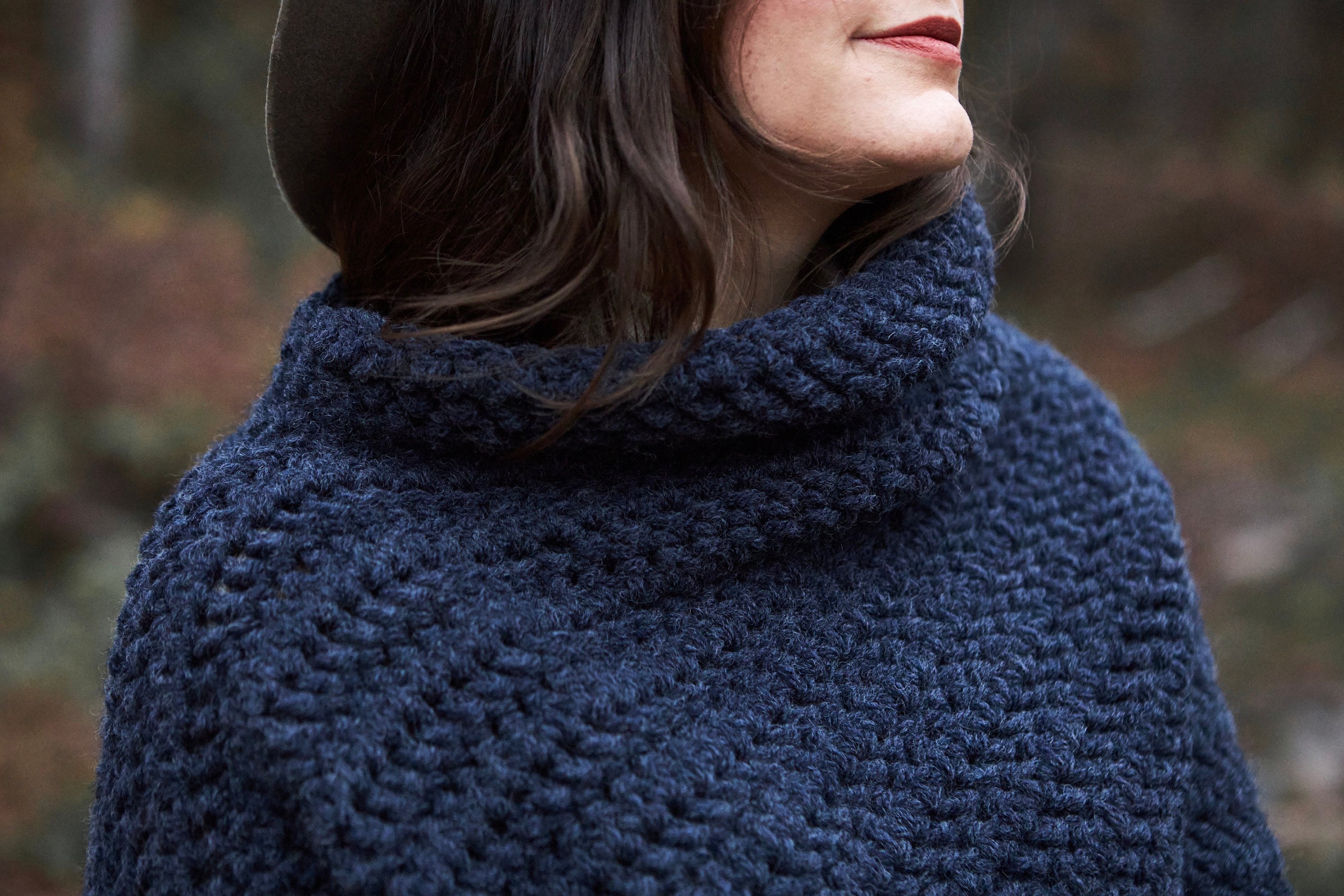 Crochet Pattern // Herringbone Poncho 