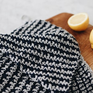 Crochet Pattern // Gingham Checker Striped Tea Towel Hand Dish Cloth Housewarming Gift Kitchen Bathroom // Berkshire Dishcloth Pattern PDF image 7