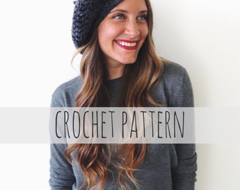 Crochet Pattern // Crochet Beret Parisienne French Hat // La Tour Eiffel Beret Pattern PDF