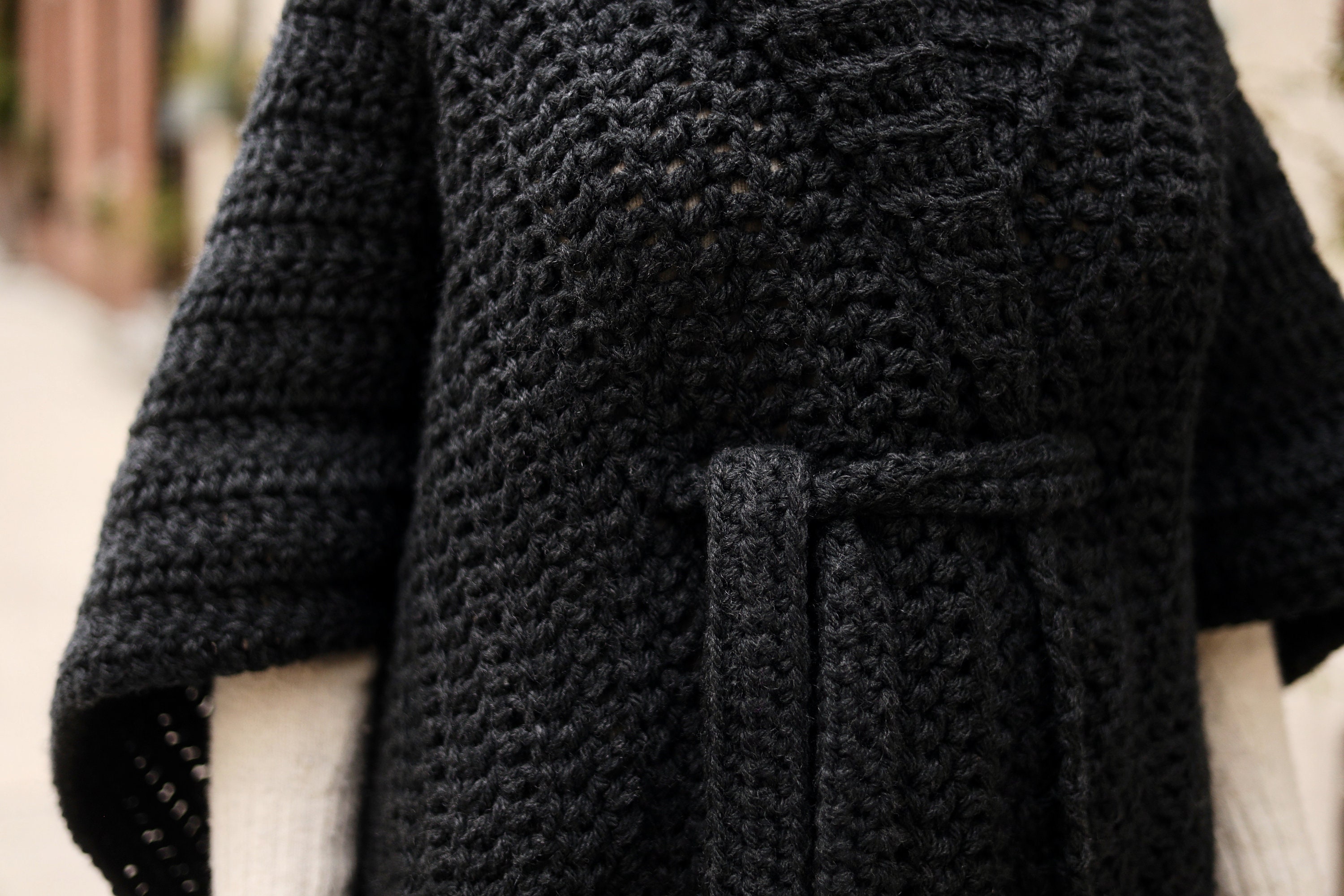 29 Cloak Crochet Patterns for Dramatic Layers, Cozy Texture, and Costume-Worthy Style 28 Crochet Pattern // Oversized Chunky Shawl Collar Poncho