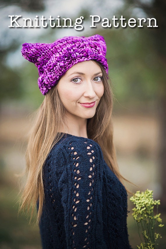 Easy Hat Knitting Pattern Cat Ear Beanie Pdf Knitting Pattern Sized Child Through Adult Pattern Knit Hat Pattern Instant Download Easy Hat Knitting Pattern Cat Ear Beanie Pdf Knitting Pattern Sized Child Through Adult Pattern Knit Hat Pattern Instant Download