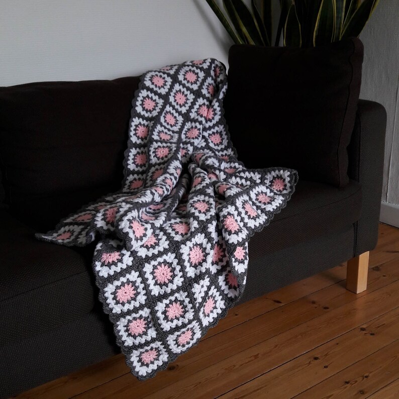 Grey Throw Pink Blanket Grey Throw Blanket Pink Throw Blanket Etsy