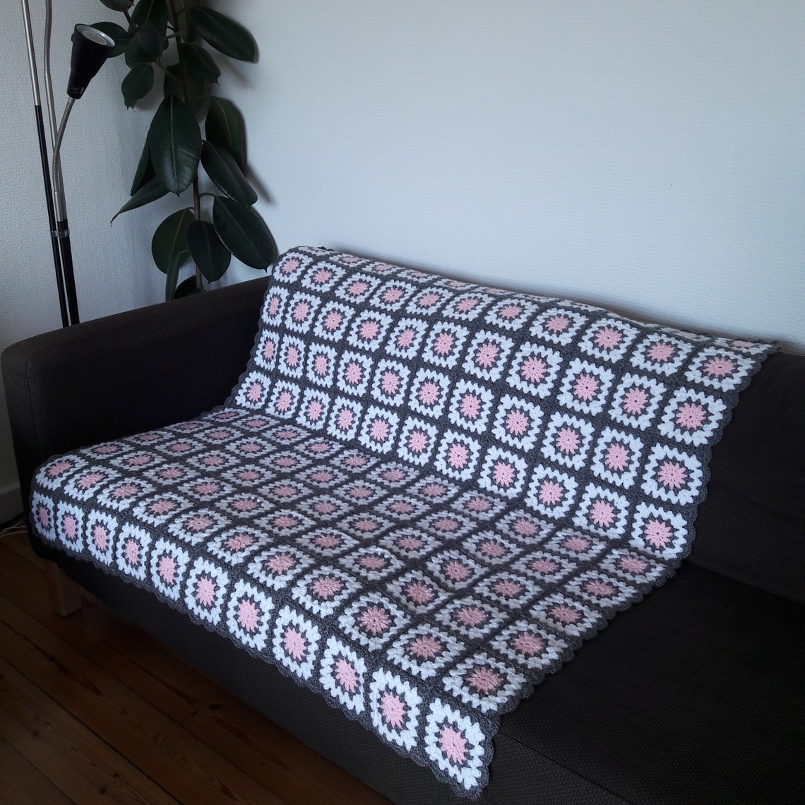 Grey Throw Pink Blanket Grey Throw Blanket Pink Throw Blanket Etsy