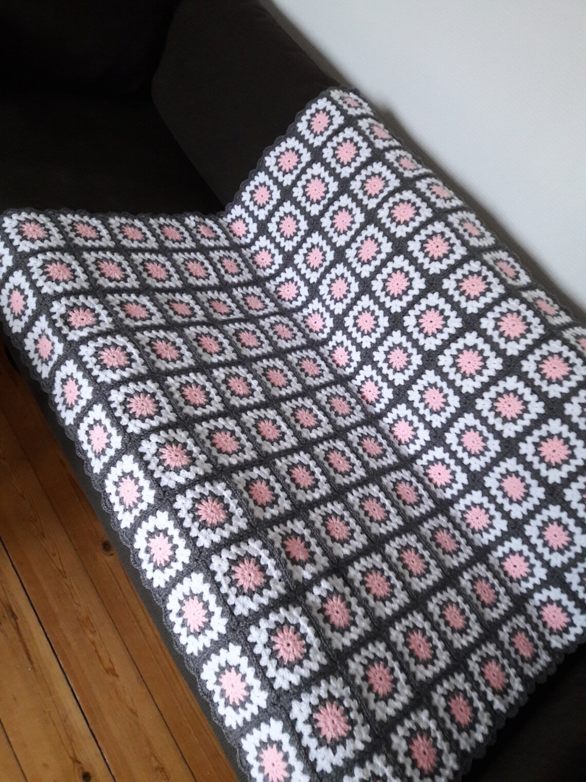 Grey Throw Pink Blanket Grey Throw Blanket Pink Throw Blanket Etsy