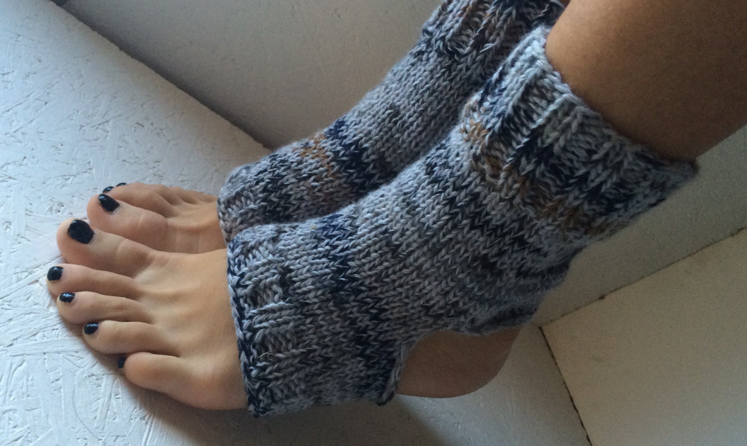 Hand Knit Pilates Socks Women Multicolors Yoga Socks Dance - Etsy