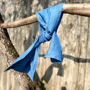 blue  Scarf- 15 color shawl-soft linen scarf -fabric linen wrap - gift for her - linen wrap scarf christmas gift
