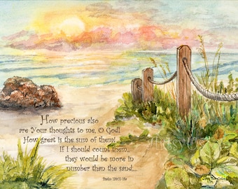 Beach Post Sunrise Psalm 139- Download