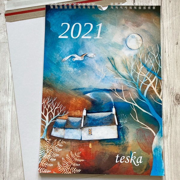 A4 2021 Calendar Bilingual English/Welsh