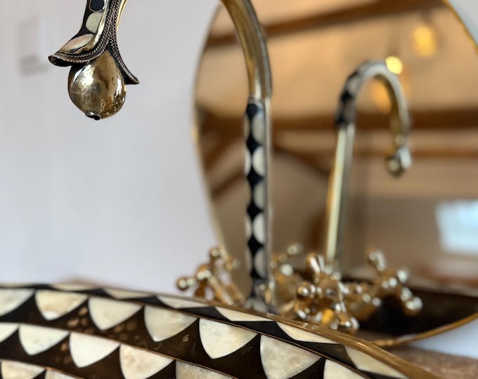 Featured listing image: Moroccan faucet brass with camel bone 32cm high pure luxury