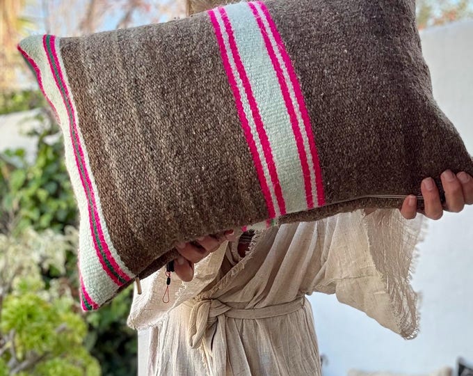 Featured listing image: Vintage Moroccan berber kilim pillow