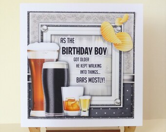 Joyeux Anniversaire Beau Frere Carte Danniversaire Drole 5 X Etsy