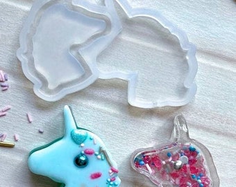 Stampo in silicone "Unicorno rattle shaker" stampo lecca lecca stampo cioccolato scuola