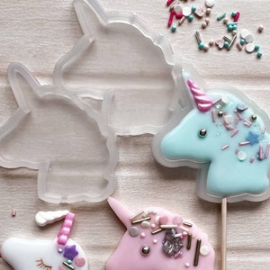Siliconen mal &quot;Eenhoorn&quot; lollyvorm school chocoladevorm