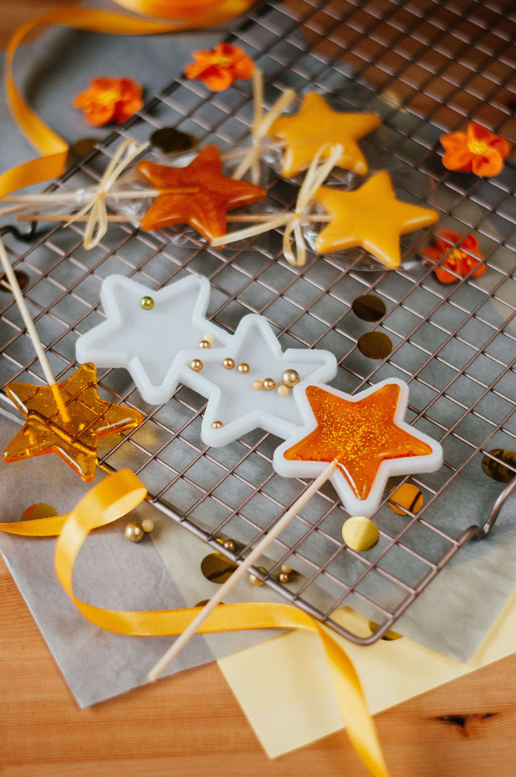 Silicone mold "Star" lollipop mold school chocolate mold
