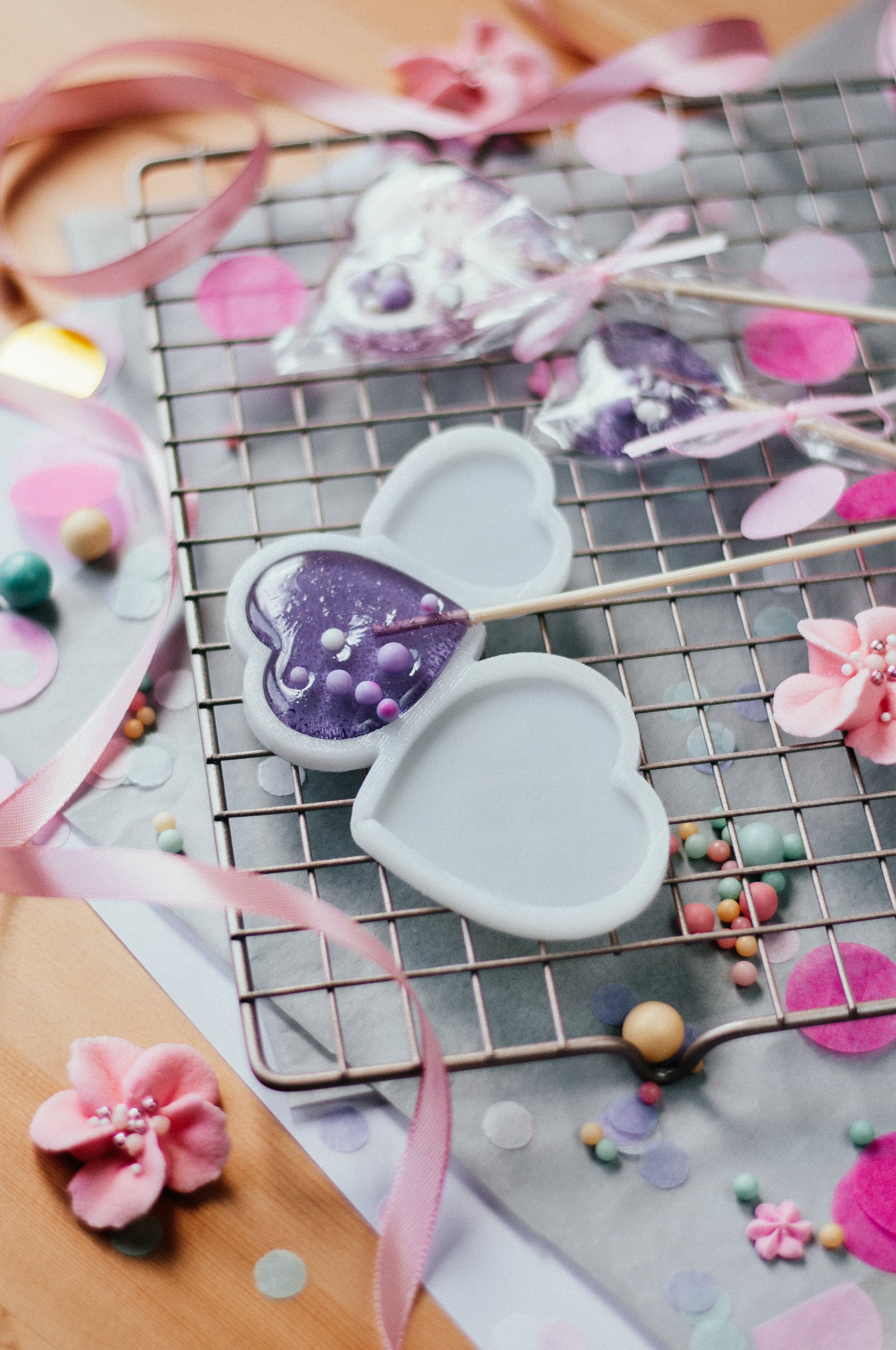 Siliconen mal "Heart 02" lolly schimmel chocolade vorm