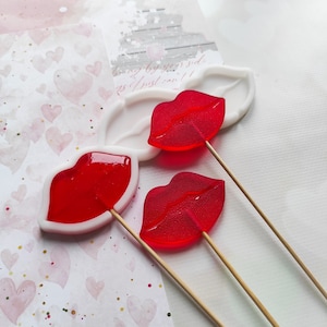 Siliconen mal &quot;Lips 01&quot; lolly schimmel chocolade vorm