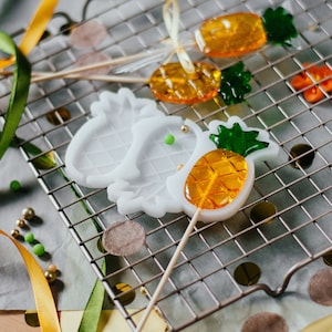 Siliconen mal &quot;Ananas&quot; lollyvorm chocoladevorm