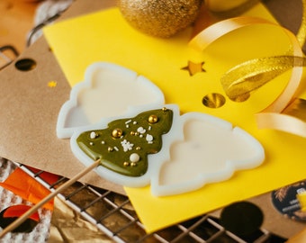 Moule en silicone « Sapin de Noël 01 » moule à sucette école moule en chocolat