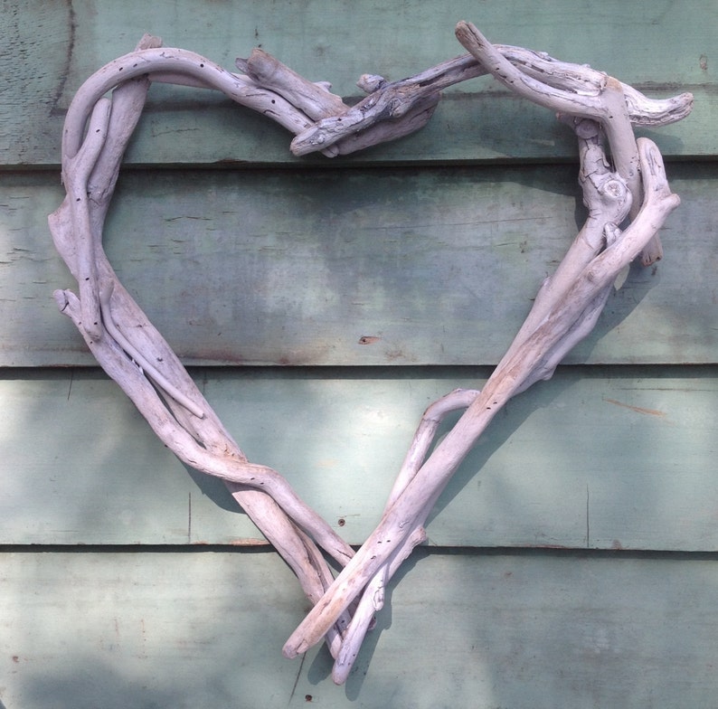 Driftwood Heart Etsy