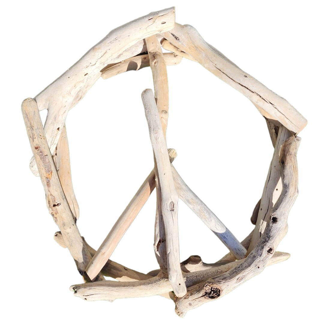 Driftwood Peace Sign - Etsy