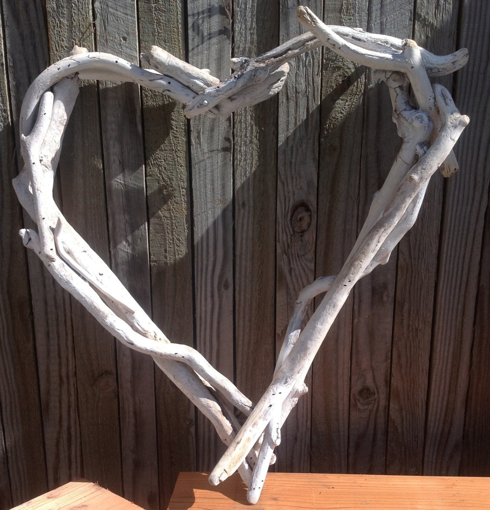 Driftwood Heart Etsy