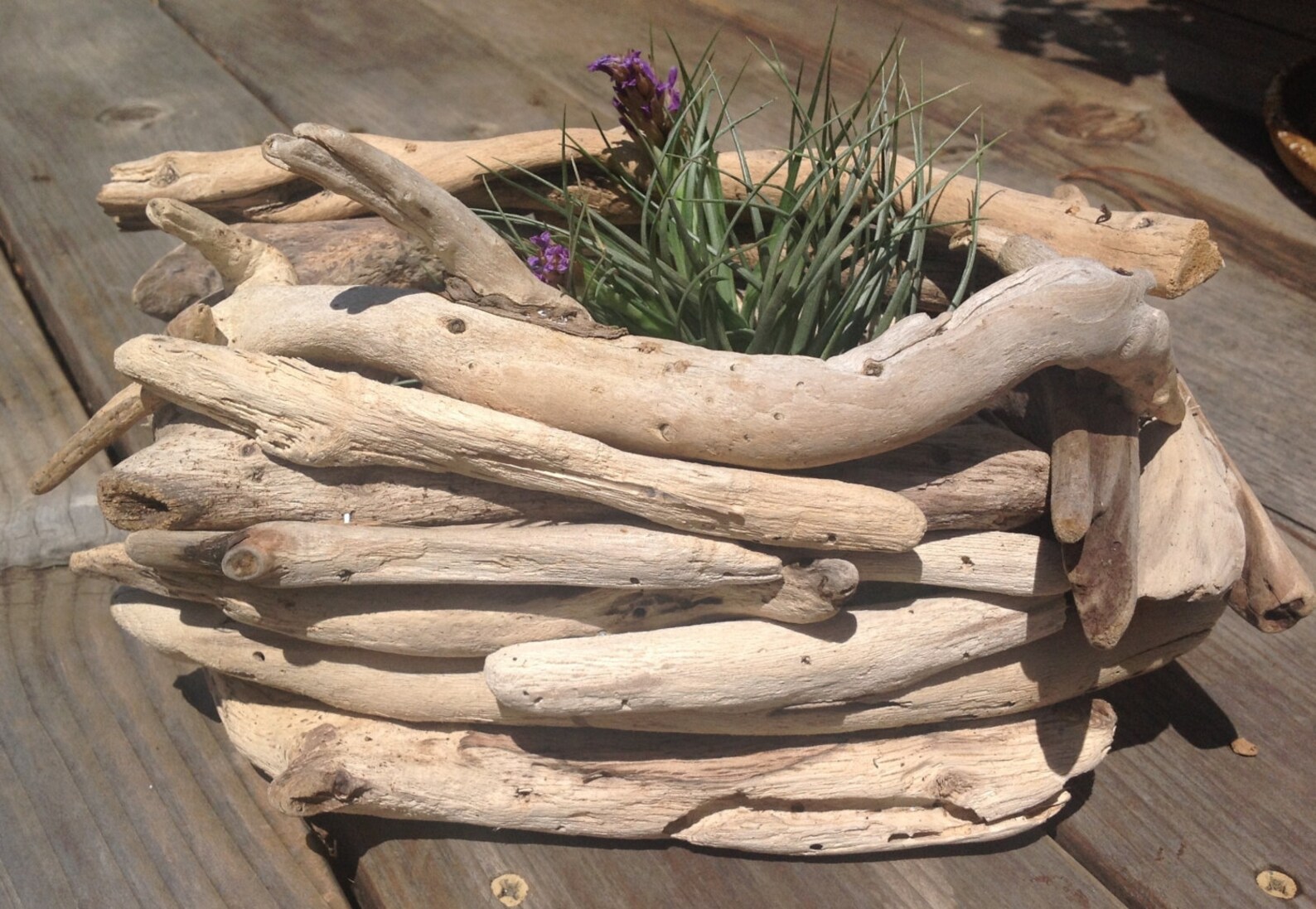 Driftwood Basket Etsy