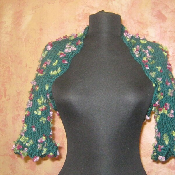 Knitted Shrug for women. Warm hand knitted shrug.