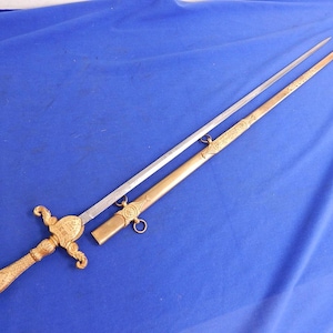 1870s Indian Wars Era US Medical Staff Officers Sword with Scabbard