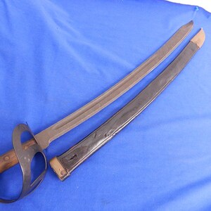 WW2 WWII US Navy Klewang Cutlass Sword with Scabbard