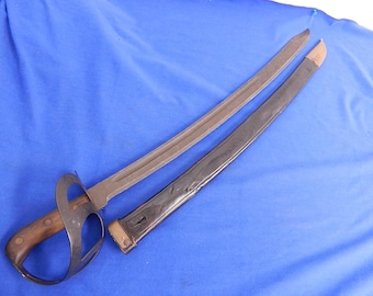 Espada Klewang Cutlass de la Marina de los EE. UU. de la Segunda Guerra Mundial y la Segunda Guerra Mundial con vaina