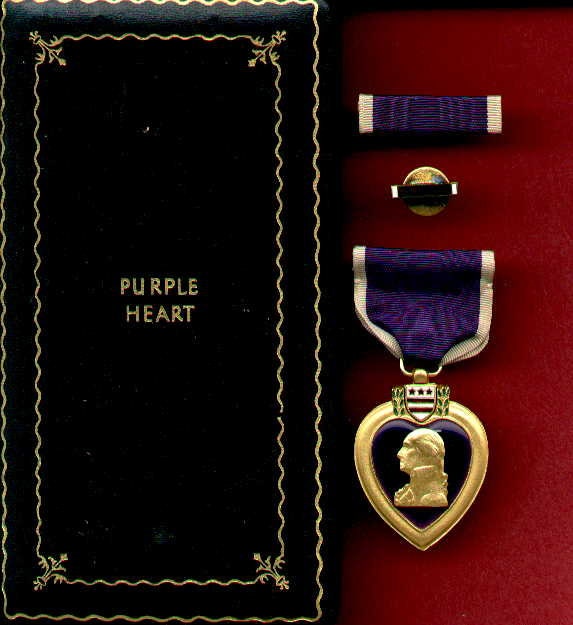 WW2 WWII Purple Heart Medal with Serial Number and Case