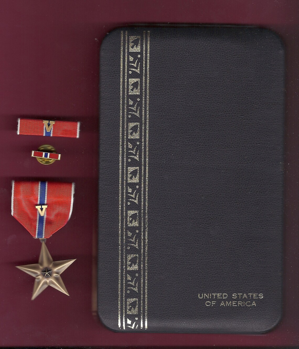 1990s US Bronze Star Medal With Case & V Device for Valor Etsy