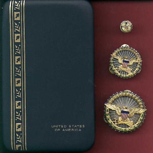 US Department of Defense 3 Badges Set with Case