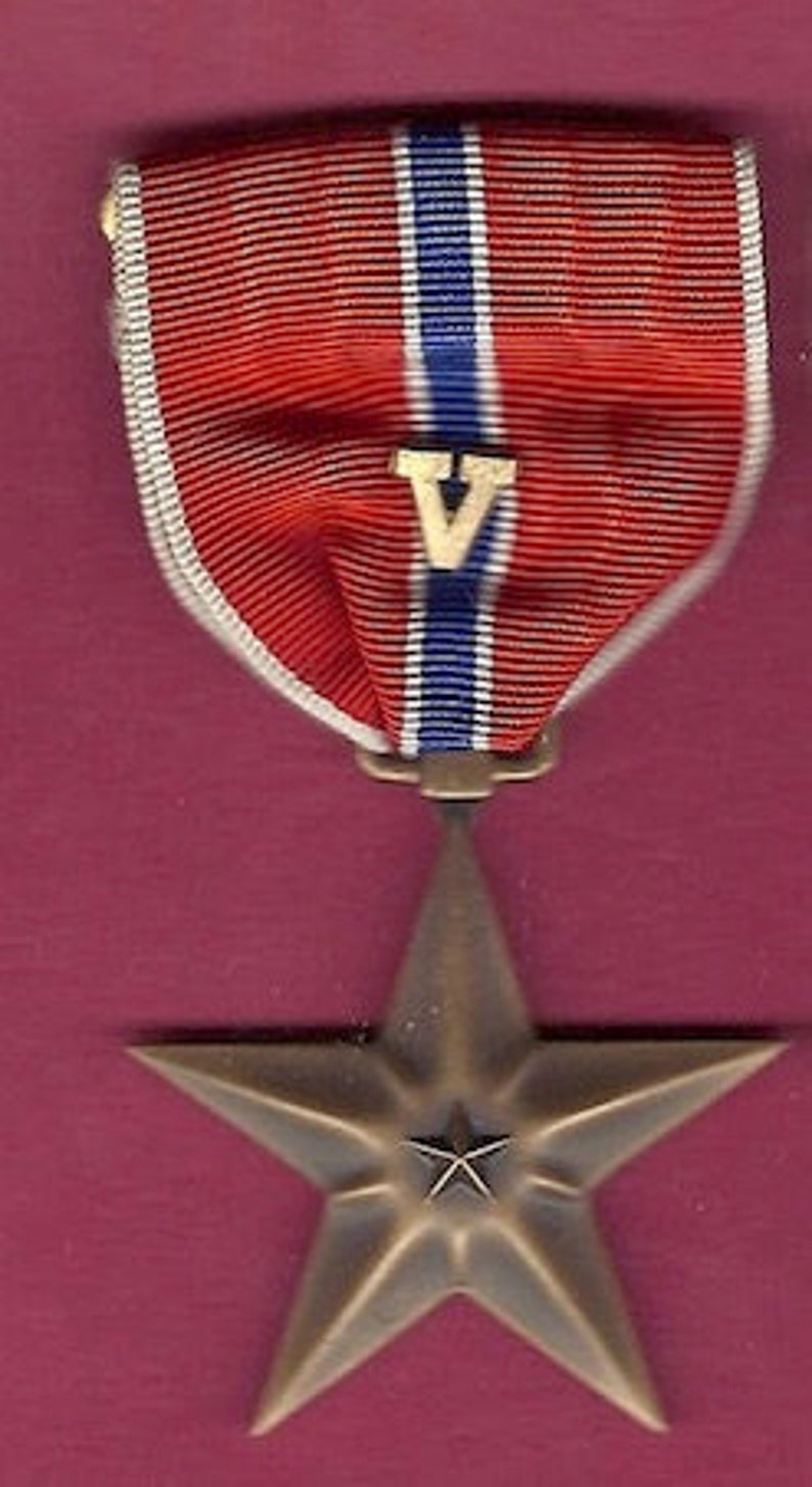 WWII WW2 1944 Vintage US Bronze Star Medal Etsy UK