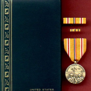 WWII WW2 Asian Pacific Theater of Operations Military Award Medal with Case