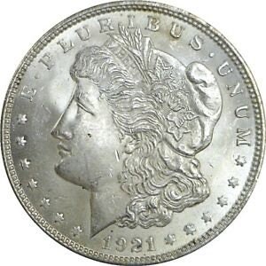 1921 US Morgan One Dollar Silver Coin