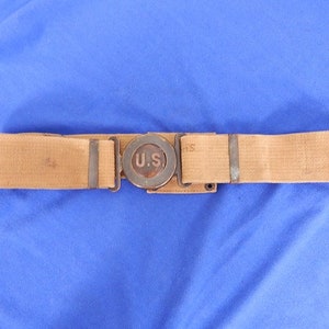 WW1 WWI US M1910 Mills Belt & Buckle