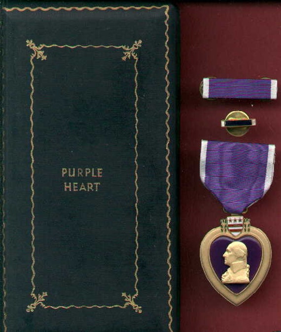 Vintage US Purple Heart Medal with WW2 WWII Case Etsy