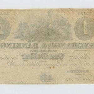 1841 One Dollar Florida Banking Company Note Money Currency image 2