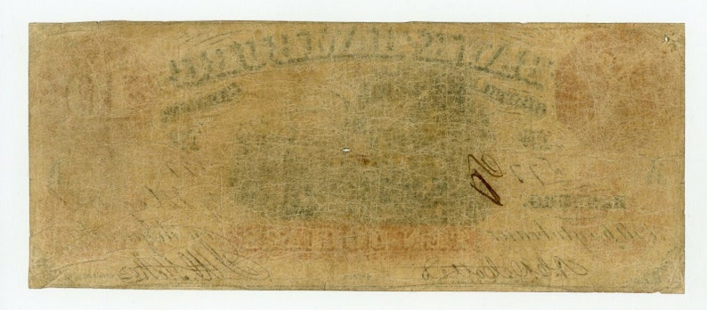 Pre Civil War 1858 South Carolina Bank Note Currency Money