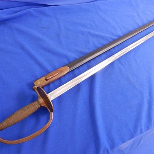 Civil War Massachusetts 1864 NCO Sword with Scabbard