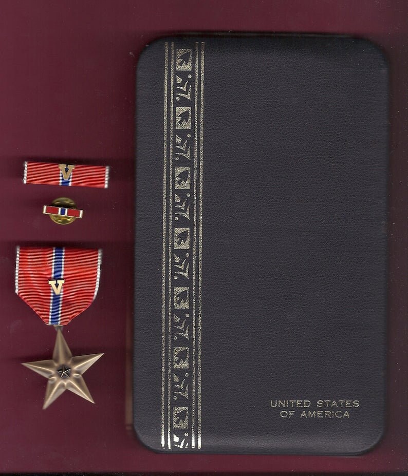 US Purple Heart Medal and Bronze Star Medal Case Set Etsy